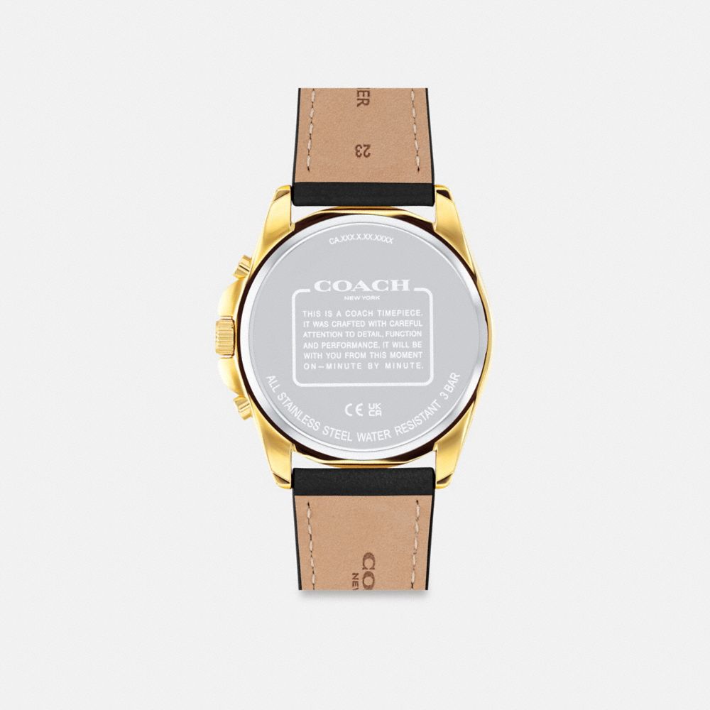 Coach Greyson 43 Mm Horloge Heren Zwart | NL_CH32918