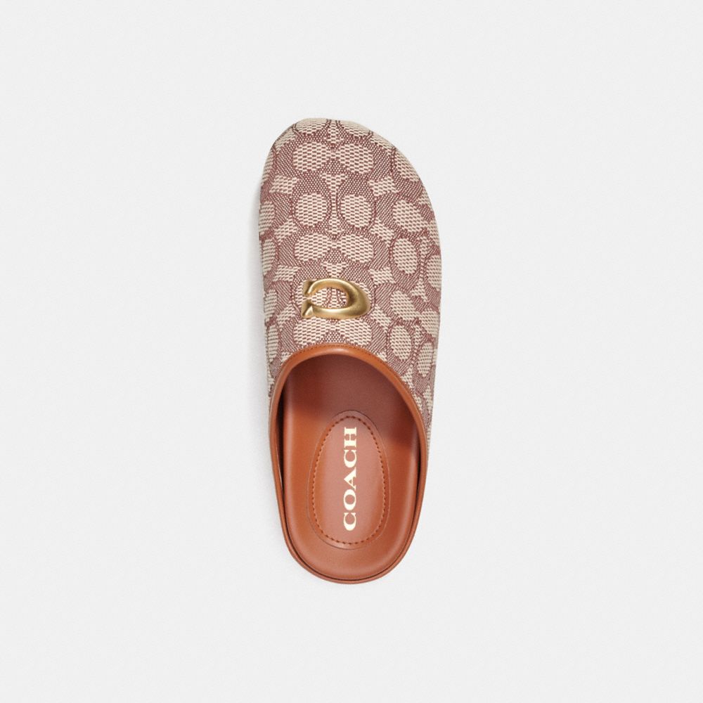 Coach Hadley In Signature Textile Jacquard Cocoa Loafers Dames Roze | NL_CH82954