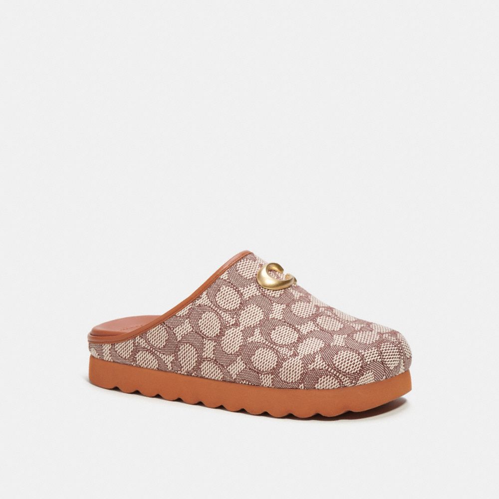 Coach Hadley In Signature Textile Jacquard Cocoa Loafers Dames Roze | NL_CH82954