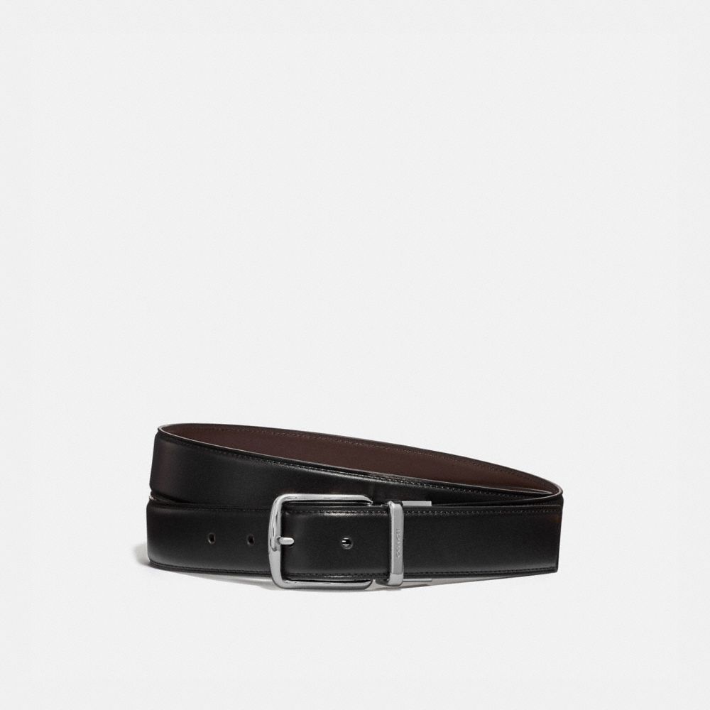 Coach Harness Buckle Cut To Size Reversible Belt 32 Mm Riemen Heren Zwart Bruin | NL_CH10901