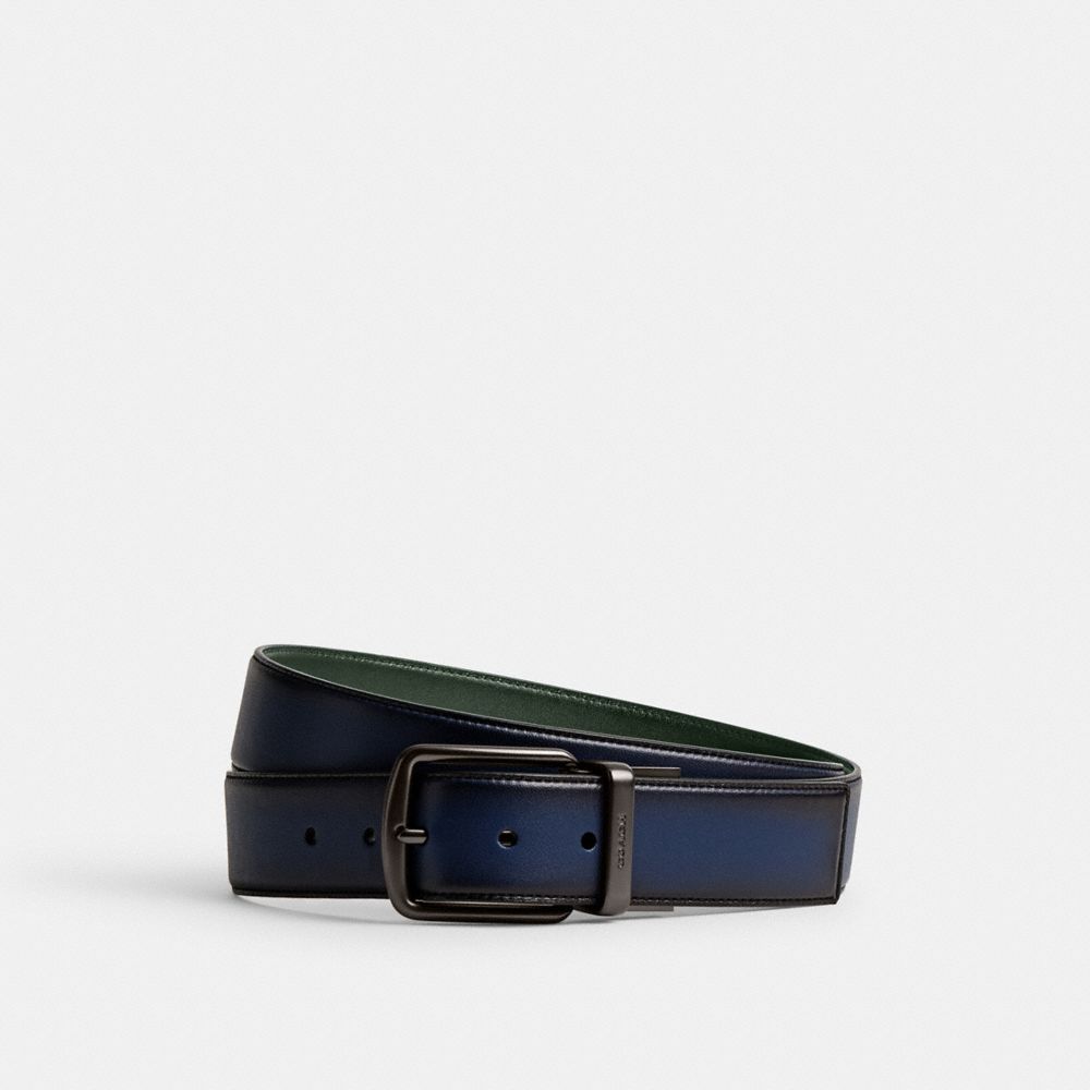 Coach Harness Buckle Cut To Size Reversible Belt 38 Mm Riemen Heren Diepblauw | NL_CH30221