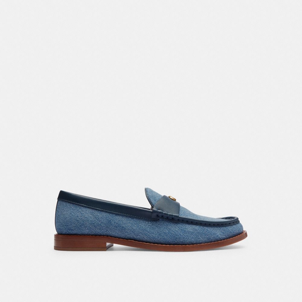 Coach Jolene Indigo Denim Loafers Dames Indigo Blauw | NL_CH13459