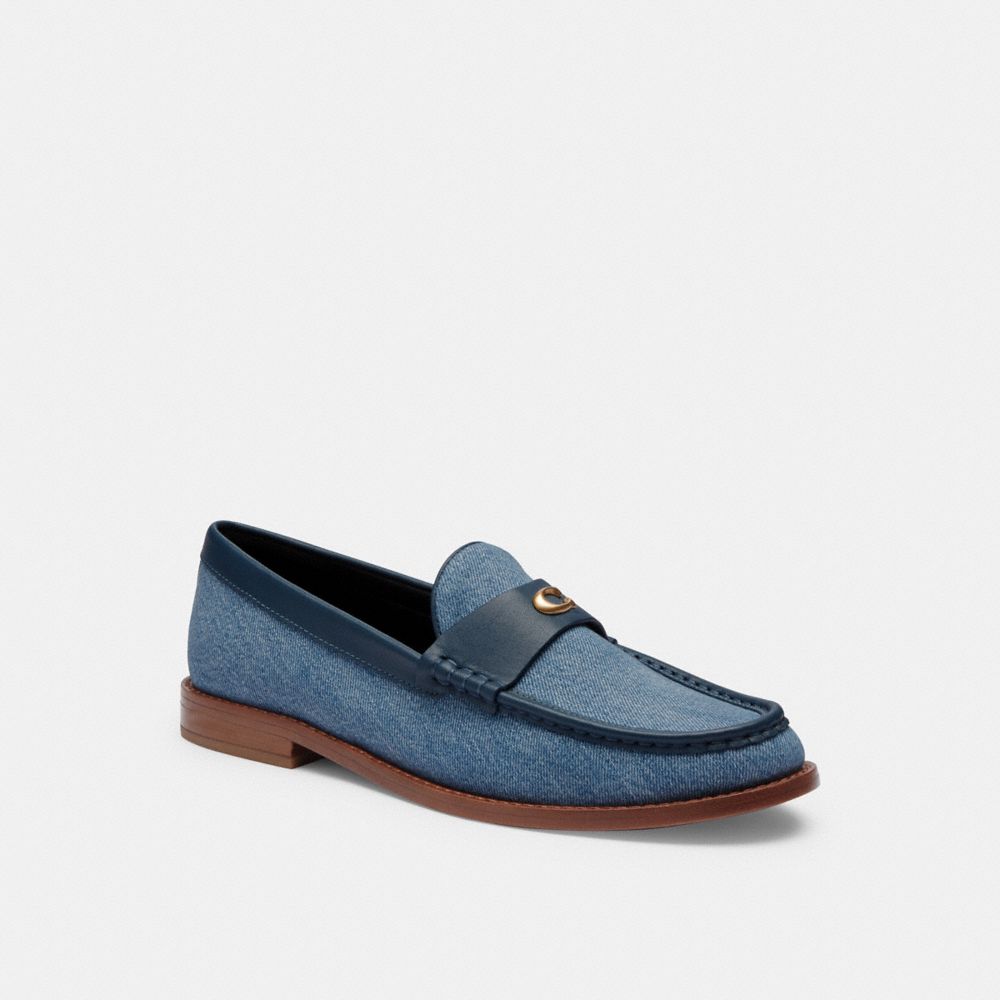 Coach Jolene Indigo Denim Loafers Dames Indigo Blauw | NL_CH13459