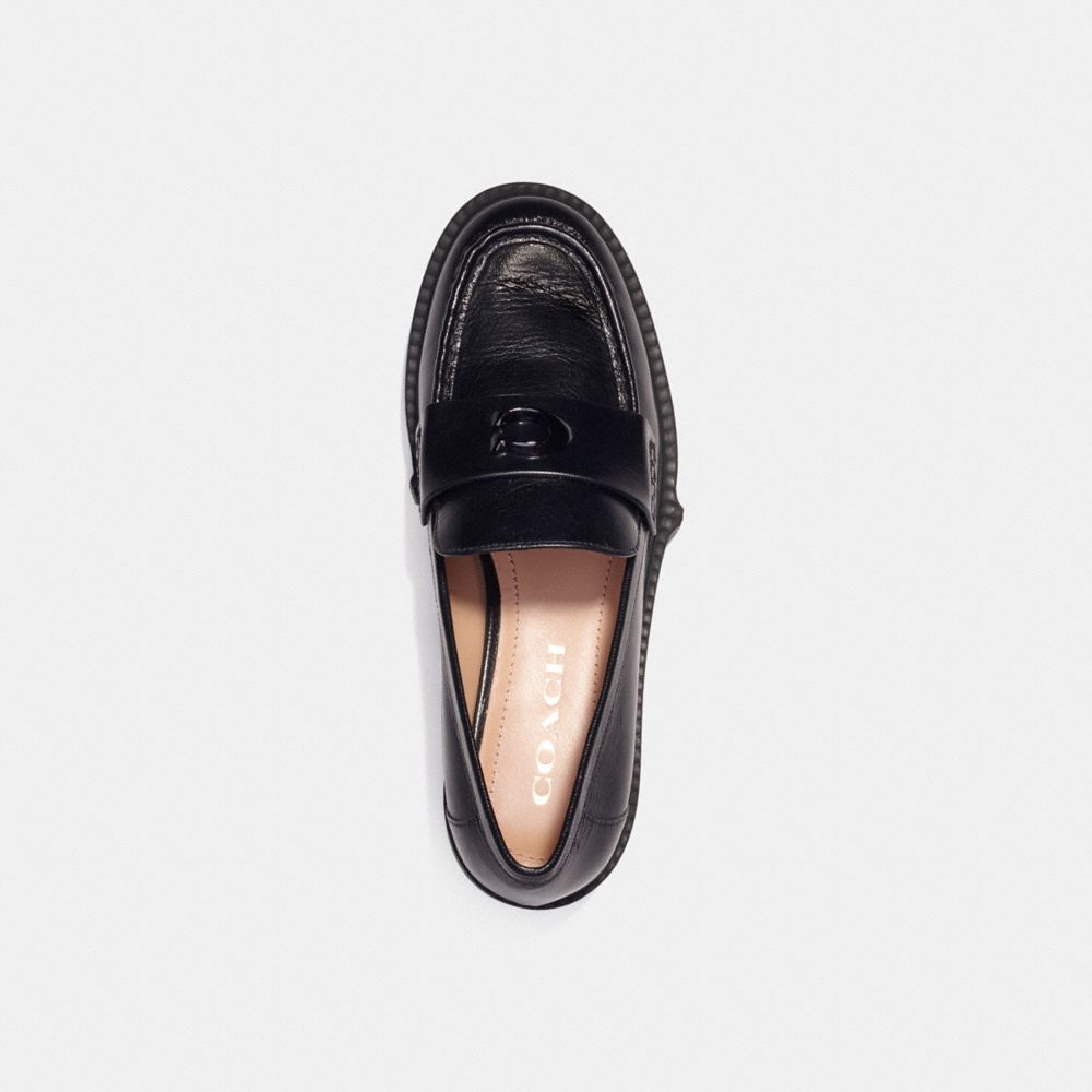 Coach Leah Leather Loafers Dames Zwart | NL_CH49823