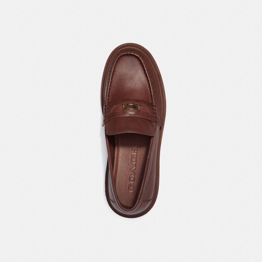 Coach Loafer With Signature Coin Loafers Heren Bruin | NL_CH42715