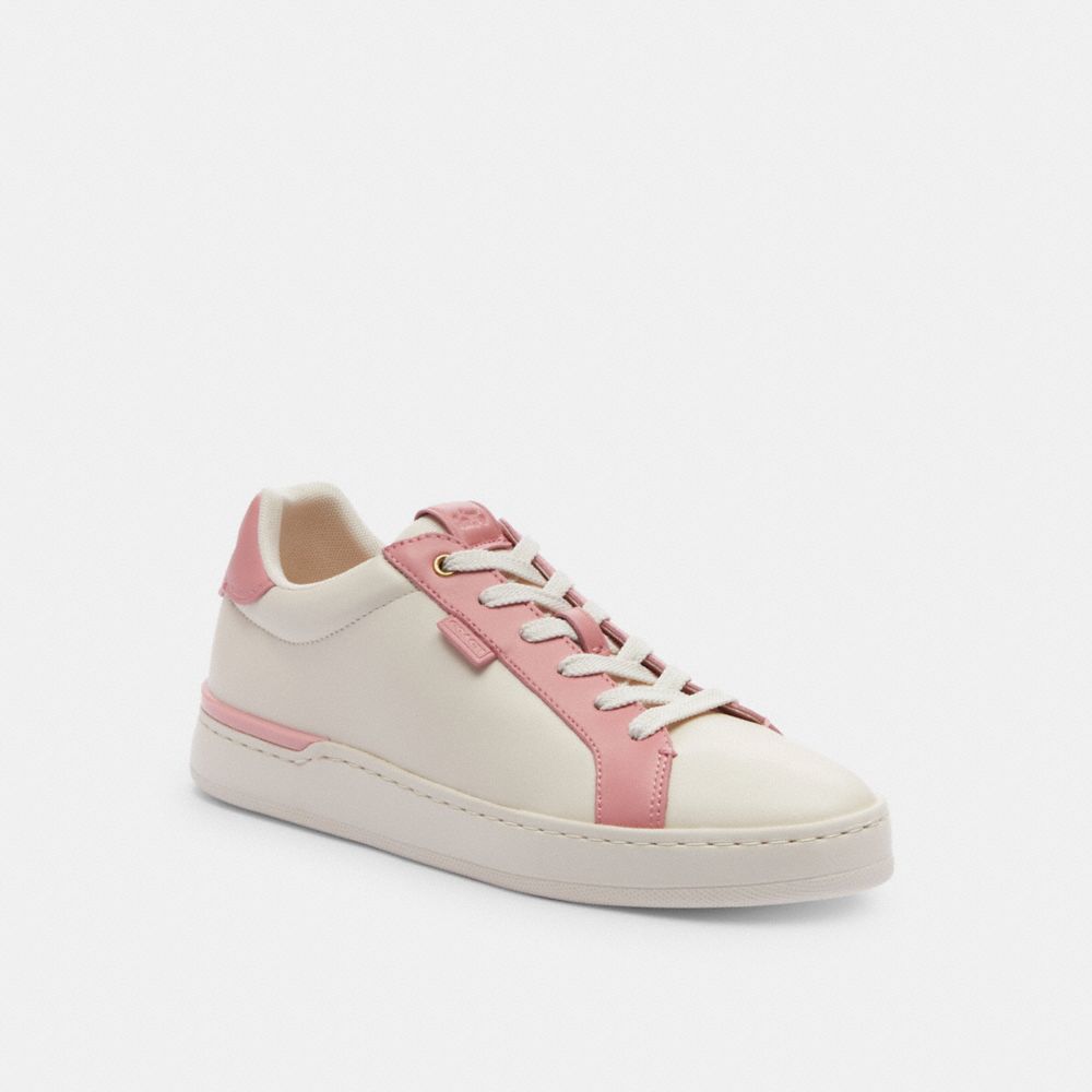 Coach Lowline Low Top Bubblegum Sneakers Dames Wit Roze | NL_CH79105