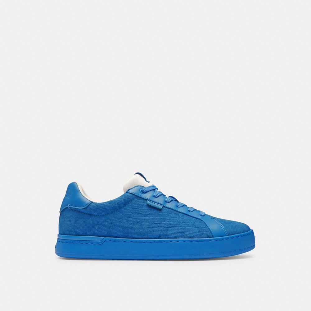 Coach Lowline Low Top In Signature Canvasberry Sneakers Heren Blauw | NL_CH27526