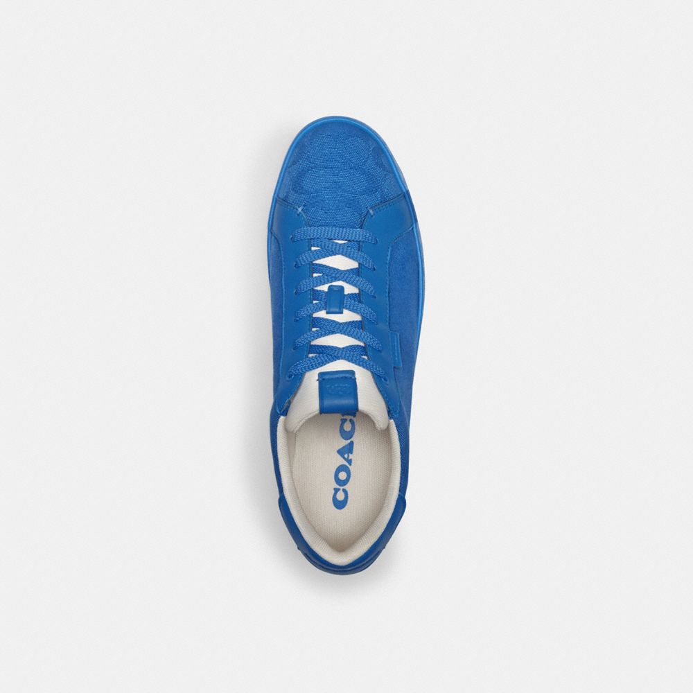 Coach Lowline Low Top In Signature Canvasberry Sneakers Heren Blauw | NL_CH27526