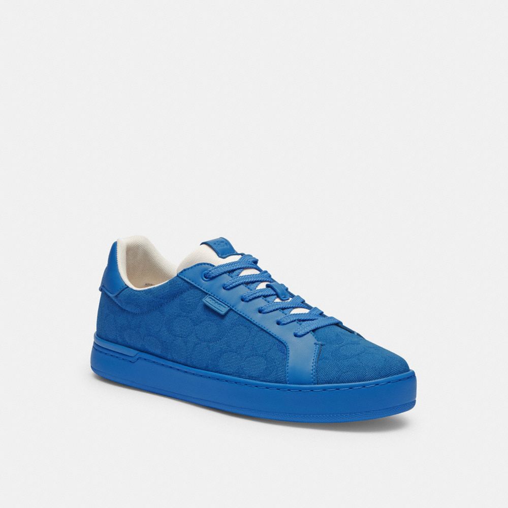 Coach Lowline Low Top In Signature Canvasberry Sneakers Heren Blauw | NL_CH27526