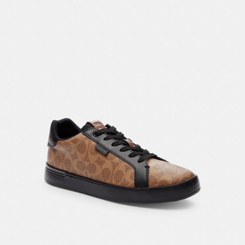 Coach Lowline Low Top In Signature Sneakers Heren Bruin Zwart | NL_CH14606