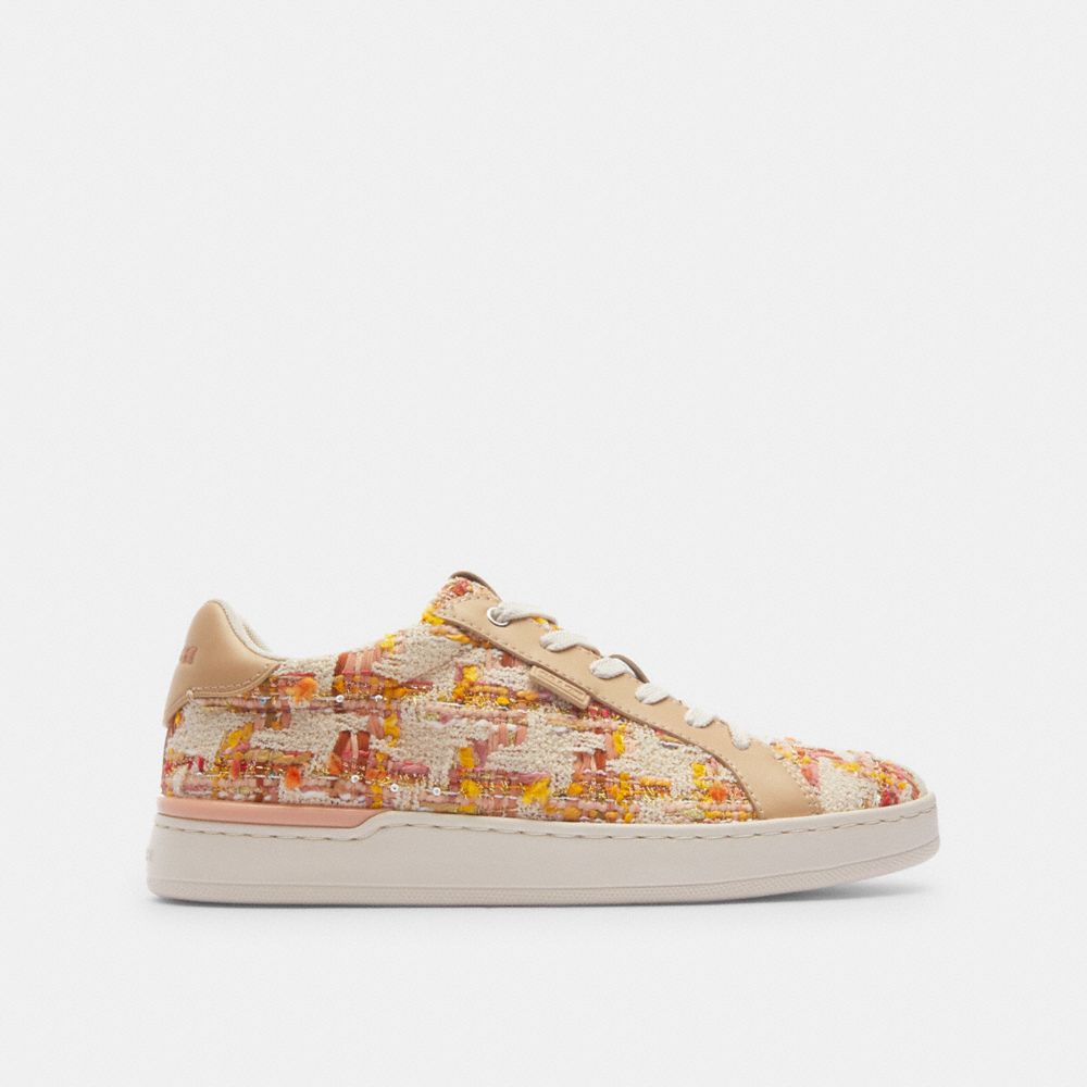 Coach Lowline Low Top Neutral Sneakers Dames Wit Roze | NL_CH53510