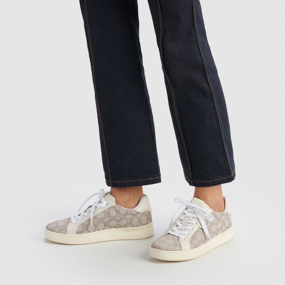 Coach Lowline Low Top Stone Sneakers Dames Grijs | NL_CH45862