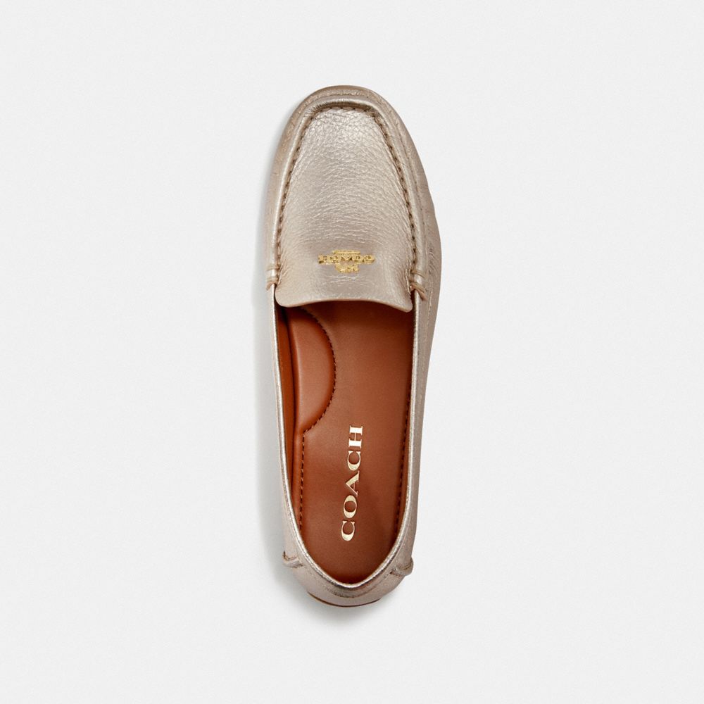 Coach Marley Driver Metal Loafers Dames Zilver | NL_CH44396