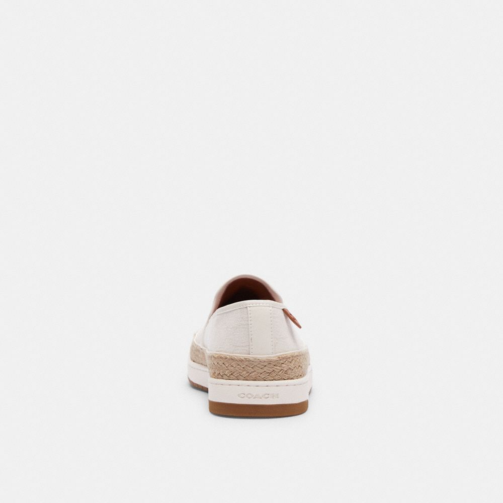 Coach Miles In Signature Jacquard Chalk Espadrilles Heren Wit | NL_CH78071