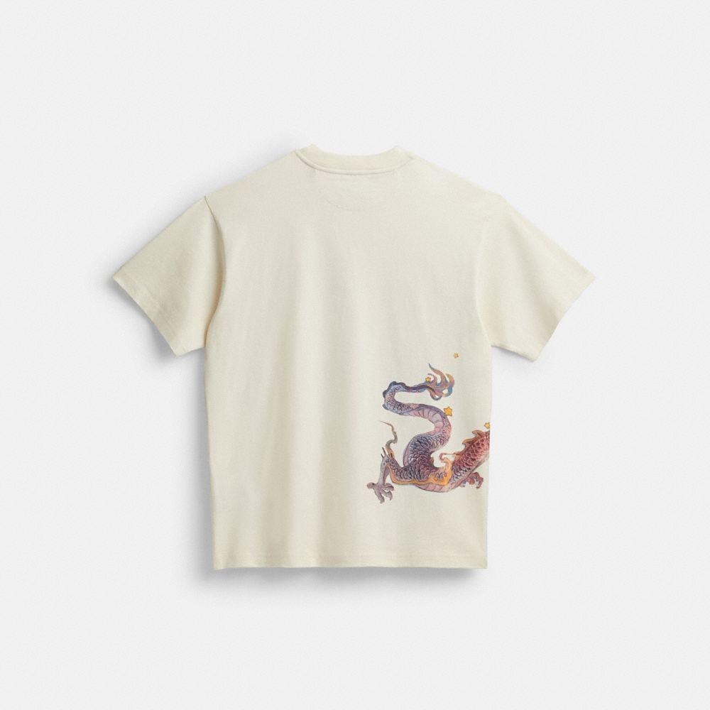 Coach New Year With Dragon Cream T-shirts Heren Room | NL_CH67044