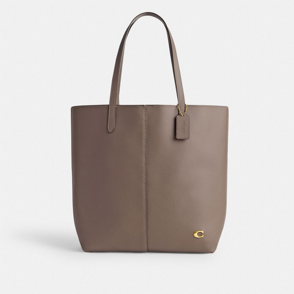 Coach North Brass Tote Dames Donkergrijs | NL_CH41401