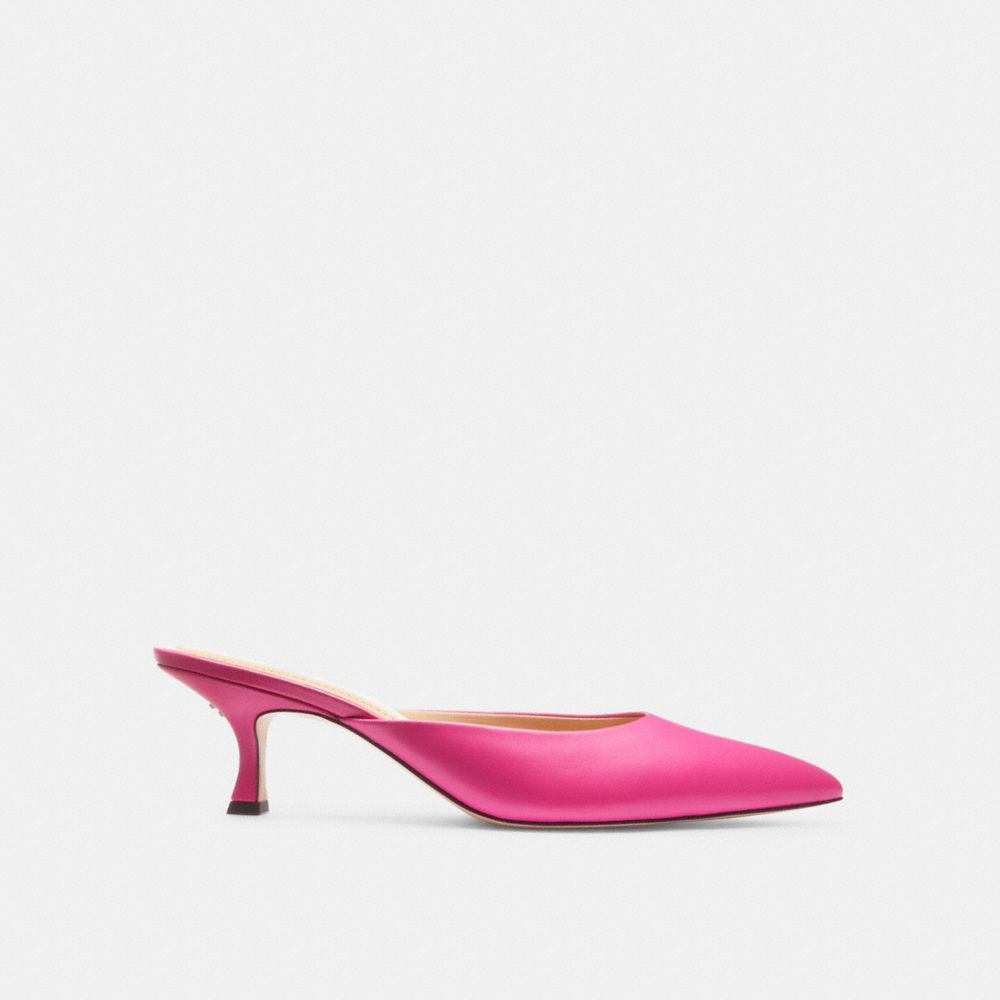 Coach Renn Bright Fuschia Mules Dames Roze | NL_CH35944