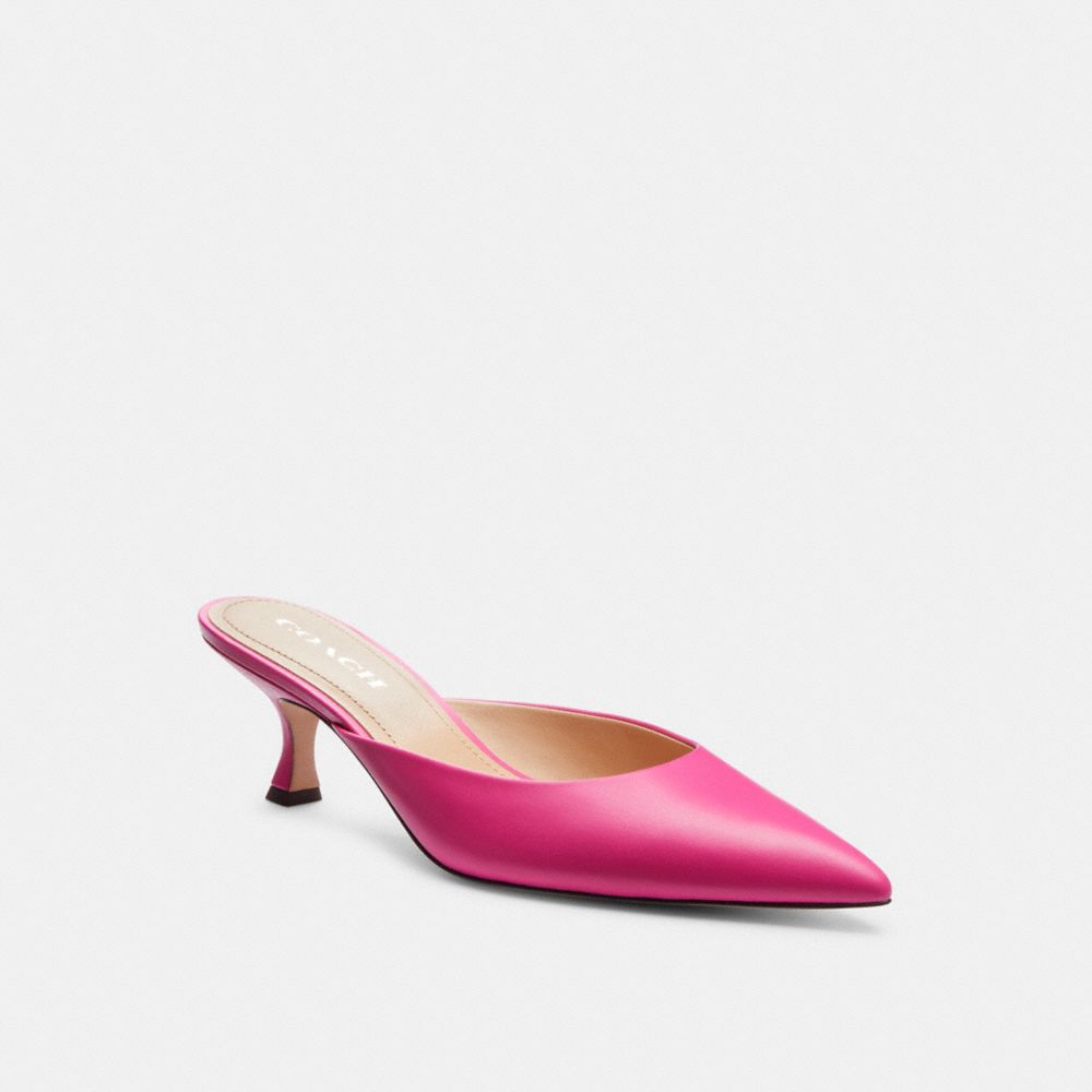 Coach Renn Bright Fuschia Mules Dames Roze | NL_CH35944