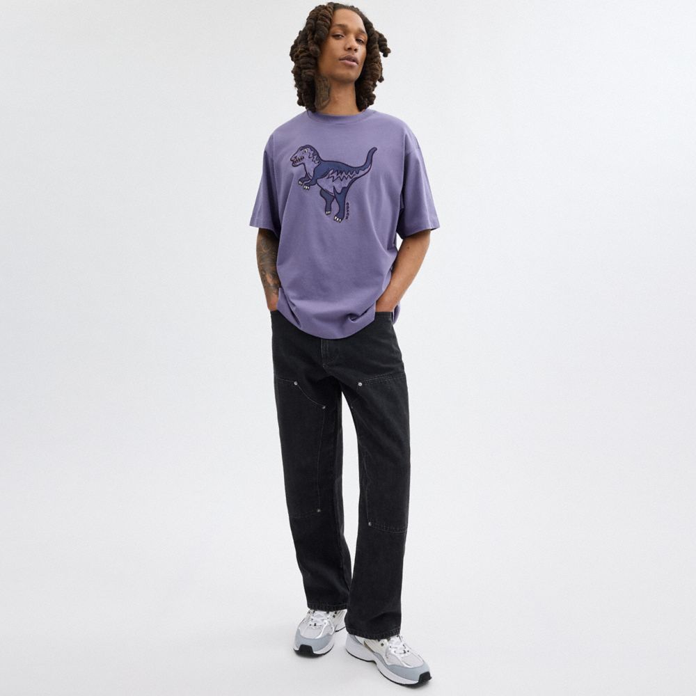 Coach Rexy In Organic Cotton T-shirts Heren Paars | NL_CH42689