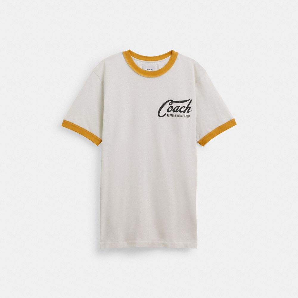 Coach Ringer T-shirts Heren Wit | NL_CH61250