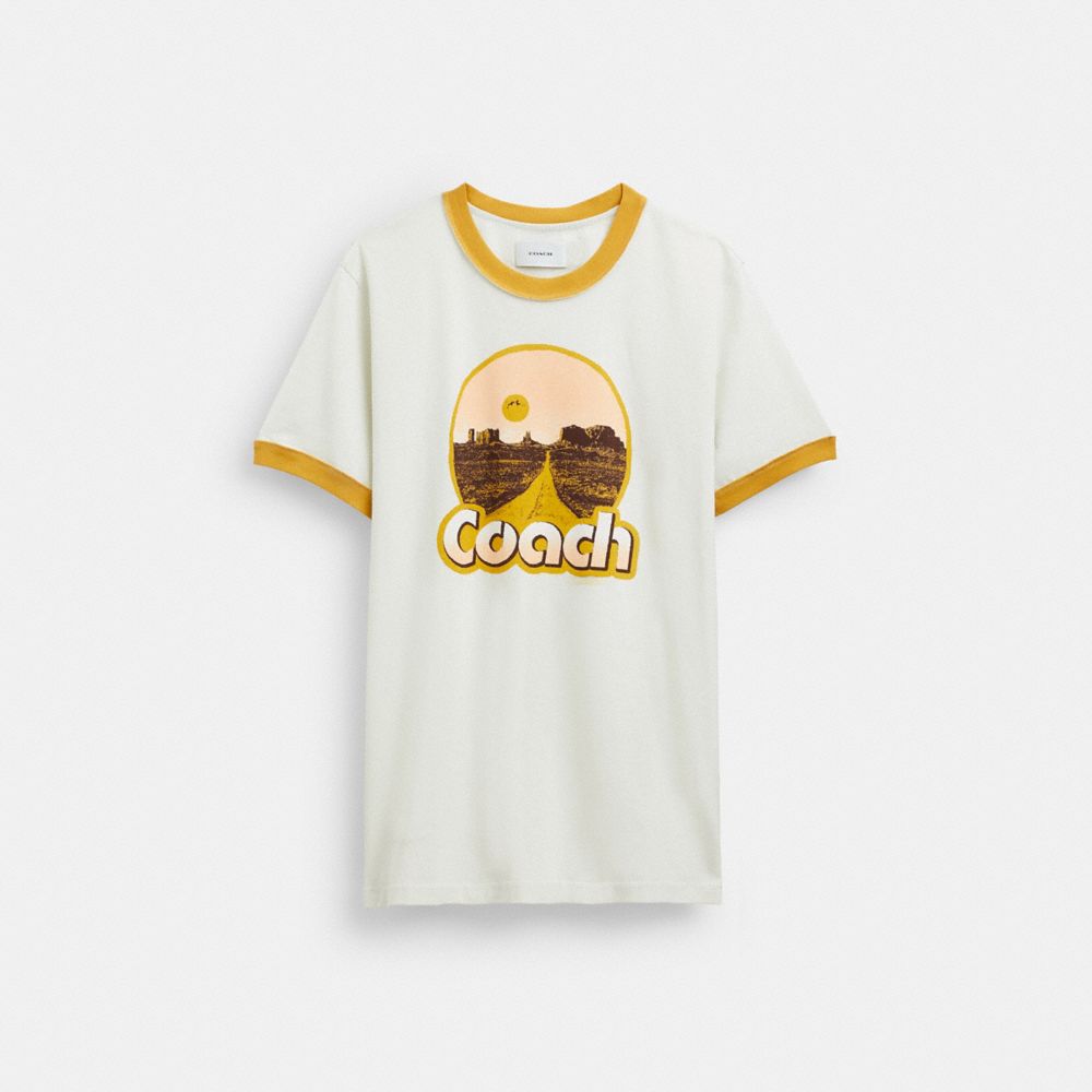 Coach Roadside Ringer T-shirts Heren Wit | NL_CH37042