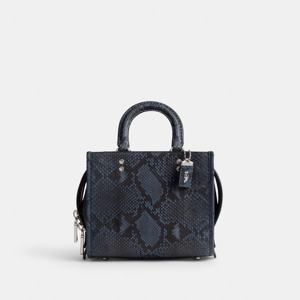 Coach Rogue 20 In Python Handtas Dames Donkerblauw | NL_CH78575