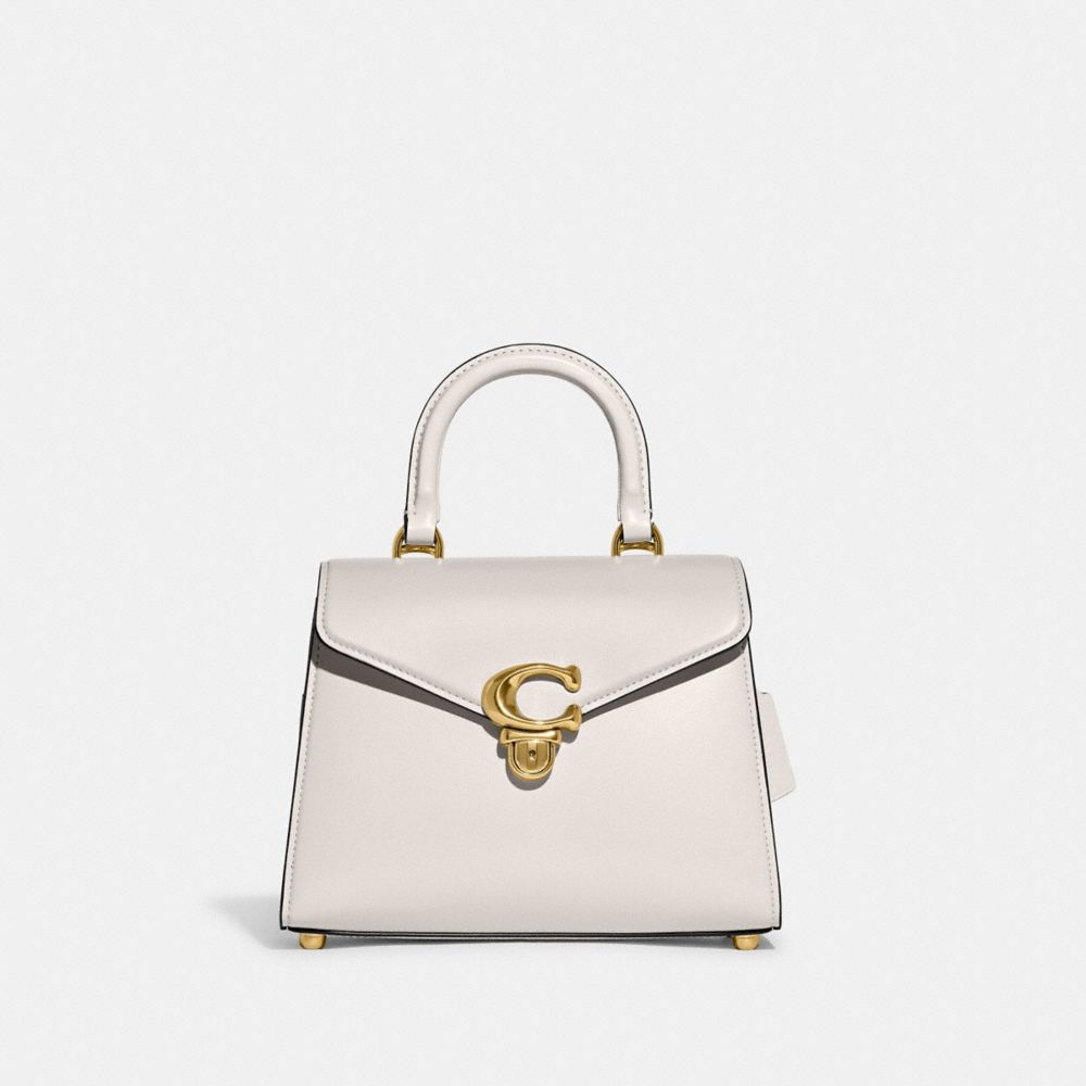 Coach Sammy Top Handle Refined Calf Leather Handtas Dames Wit | NL_CH41703