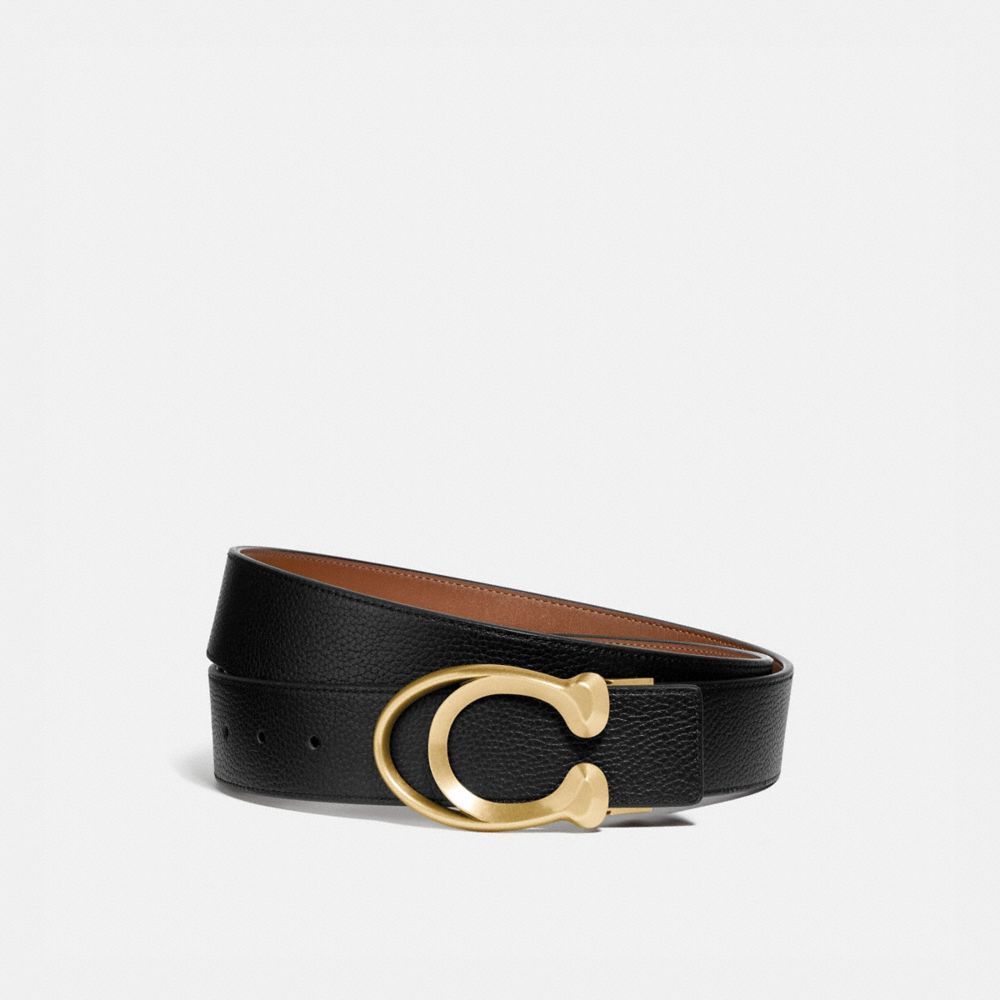 Coach Signature Buckle Belt 38 Mm Riemen Heren Zwart | NL_CH14064