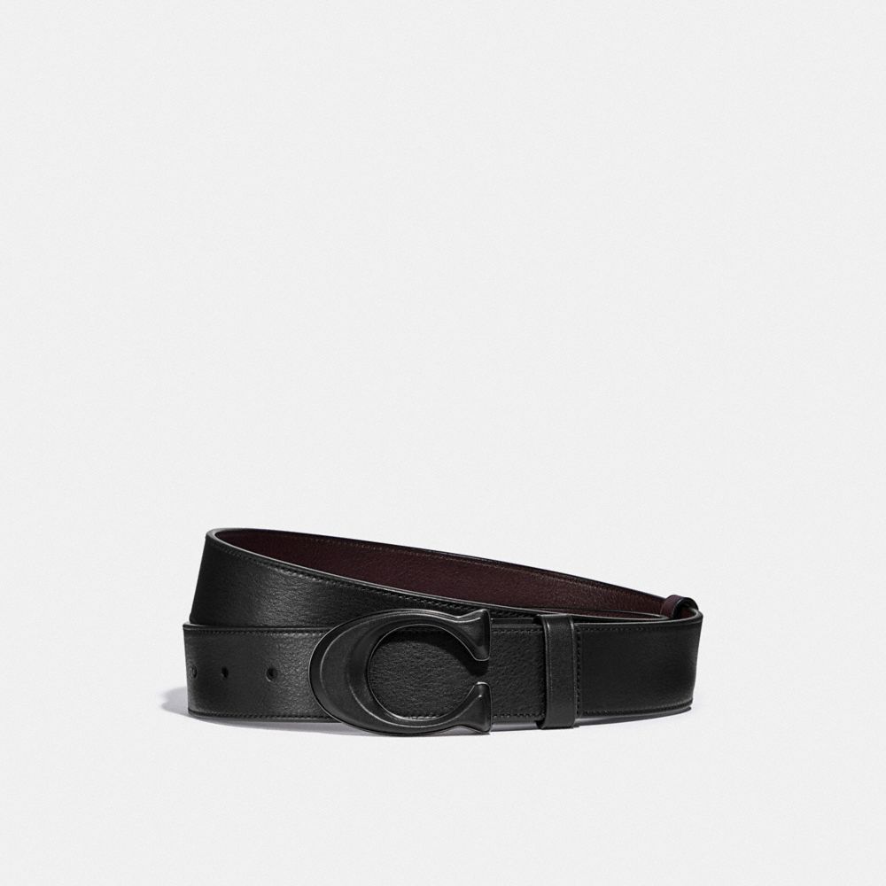 Coach Signature Buckle Cut To Size Reversible Belt 38 Mm Riemen Heren Zwart | NL_CH66194