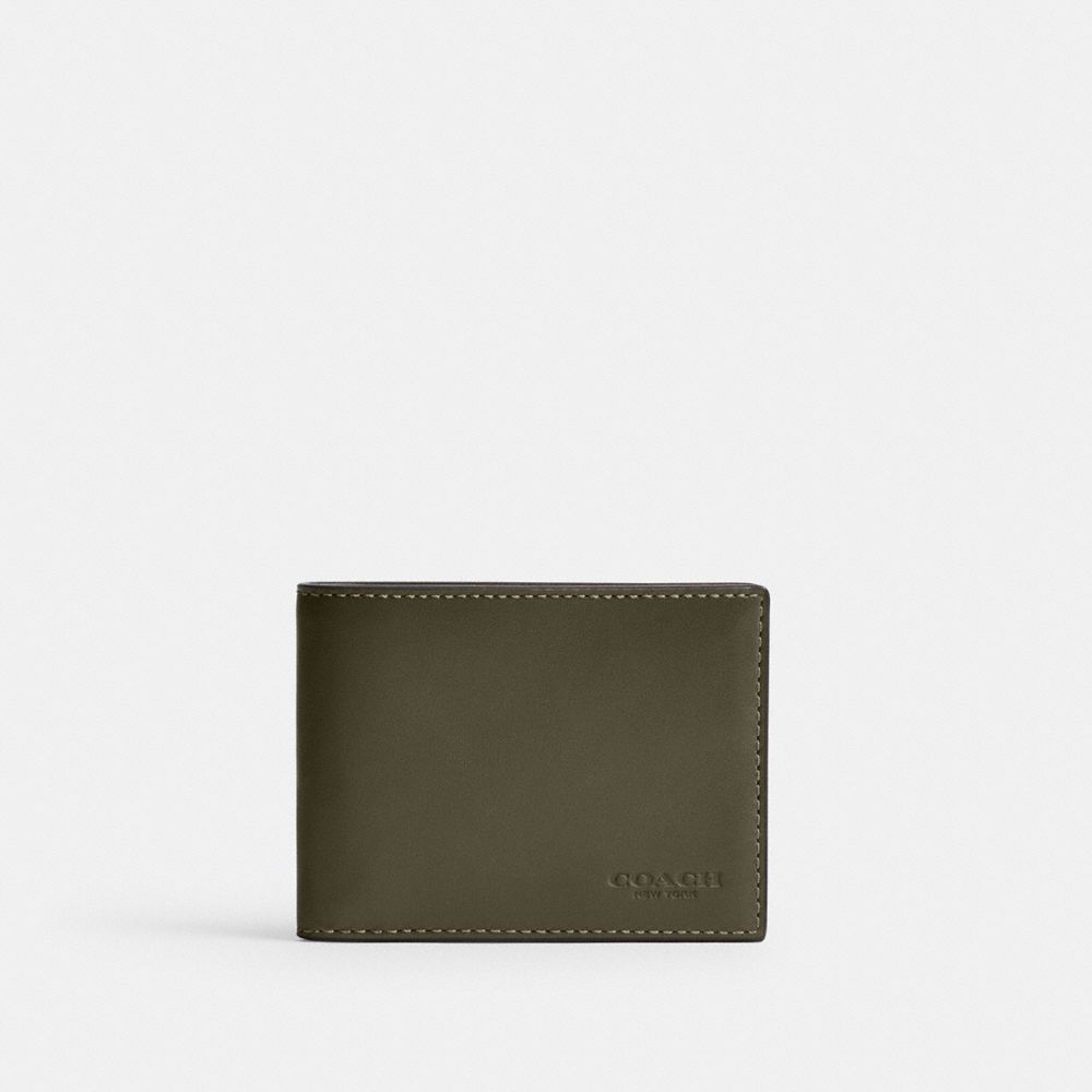 Coach Slim Billfold Wallet Billfolds Heren Groen | NL_CH25218