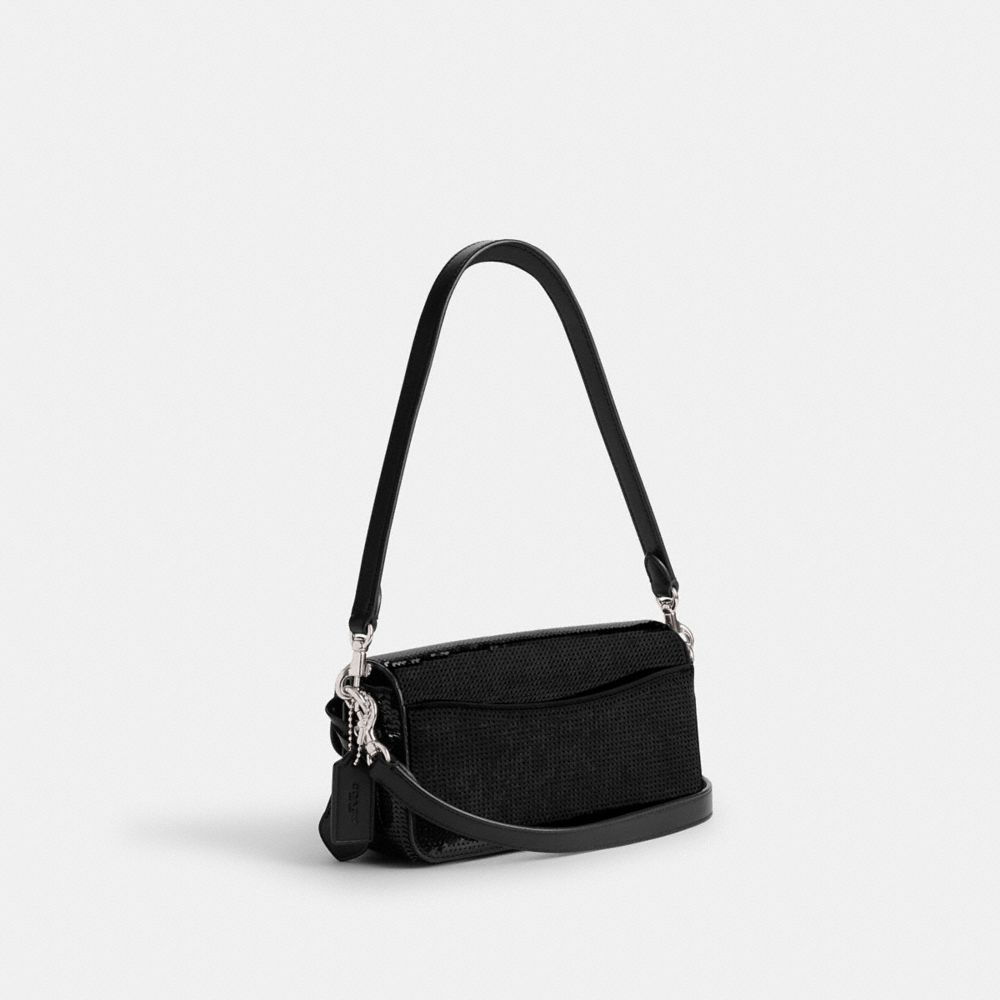 Coach Studiouette With Sequins Calf Leather Crossbodytassen Dames Zwart | NL_CH13785