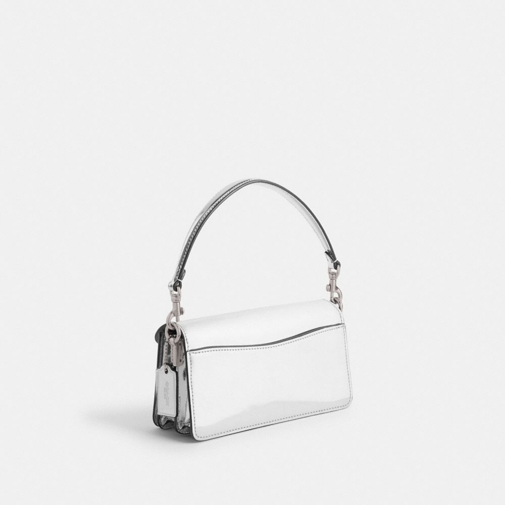 Coach Tabby 20 In Metallic Metallic Leather Schoudertassen Dames Zilver | NL_CH86385