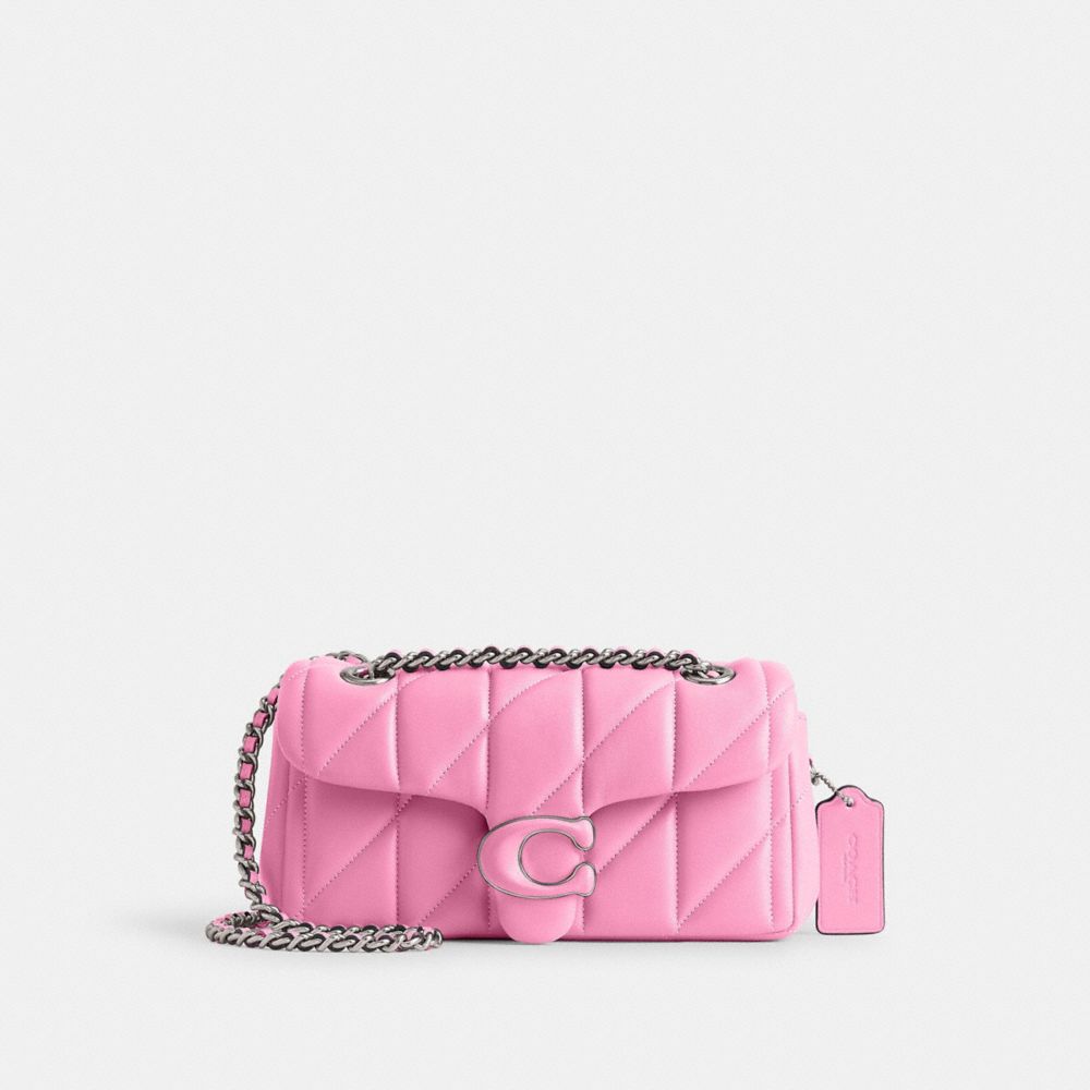 Coach Tabby 20 With Quilting Schoudertassen Dames Zilver Roze | NL_CH55944