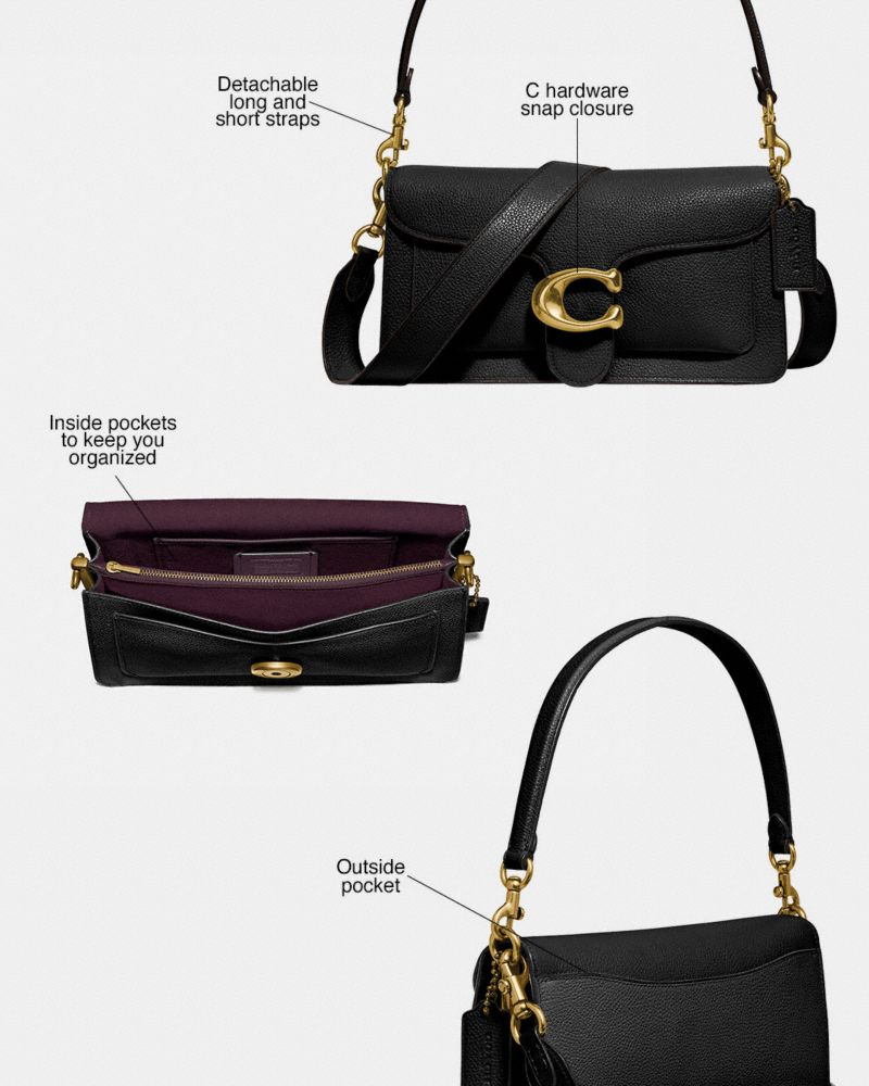 Coach Tabby 26 In Signature Leather Patent Leather Schoudertassen Dames Bruin | NL_CH95601