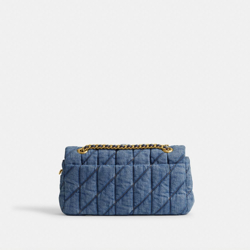 Coach Tabby 26 With Quilting Denim Schoudertassen Dames Blauw Indigo | NL_CH88355