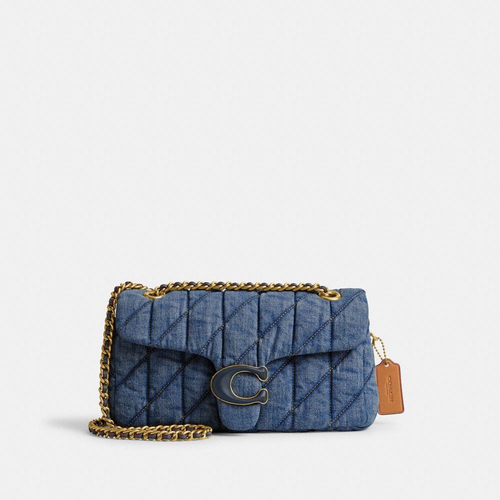 Coach Tabby 26 With Quilting Denim Schoudertassen Dames Blauw Indigo | NL_CH88355