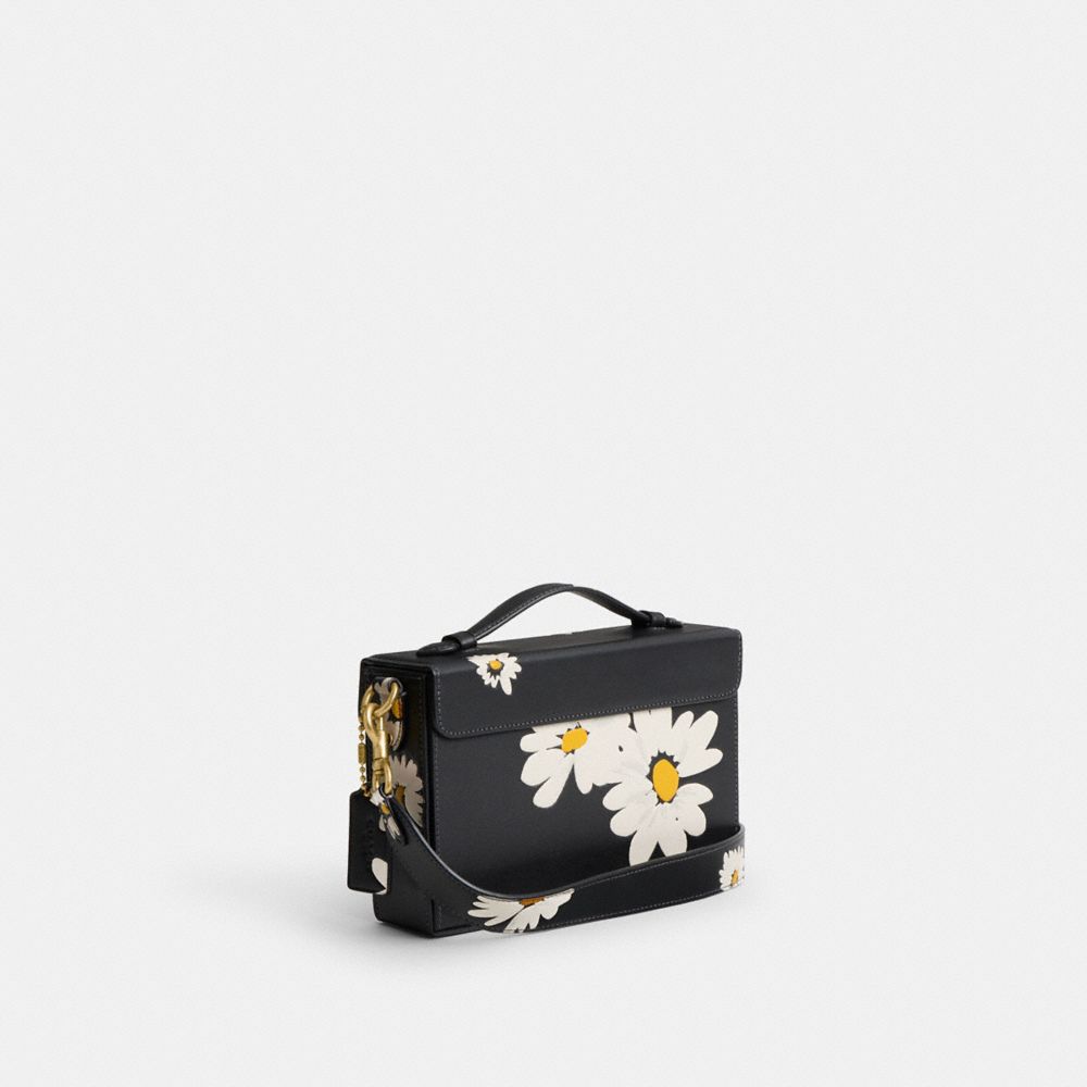 Coach Tabby Box With Floral Print Brass Crossbodytassen Dames Zwart Gekleurd | NL_CH82683