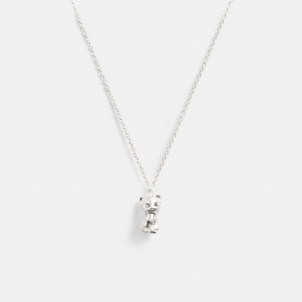 Coach The Lil Nas X Drop Cat Pendant Ketting Dames Zilver | NL_CH94585