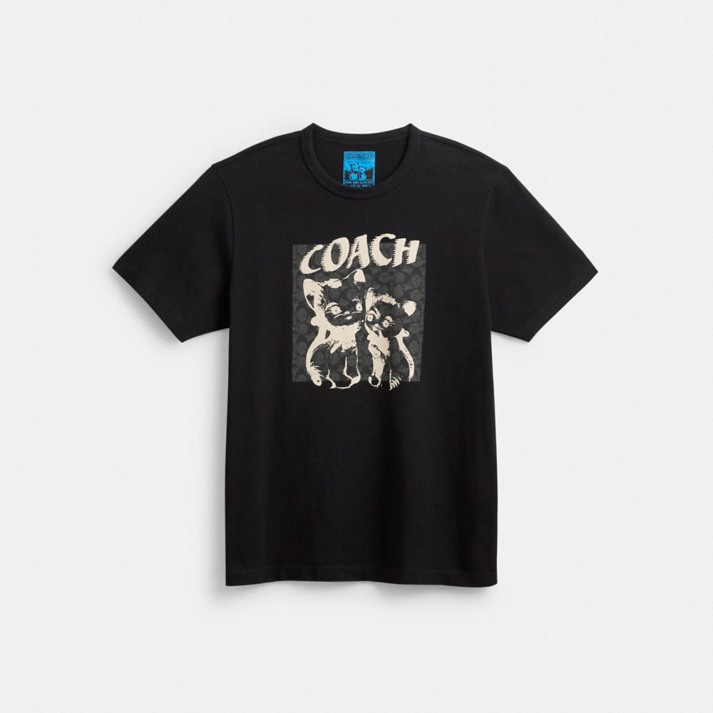 Coach The Lil Nas X Drop Signature Cats T-shirts Heren Zwart | NL_CH46427